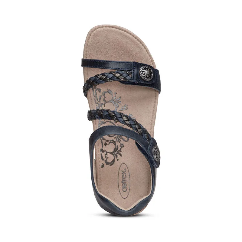 Aetrex Women's JILLIAN SC461W NAVY