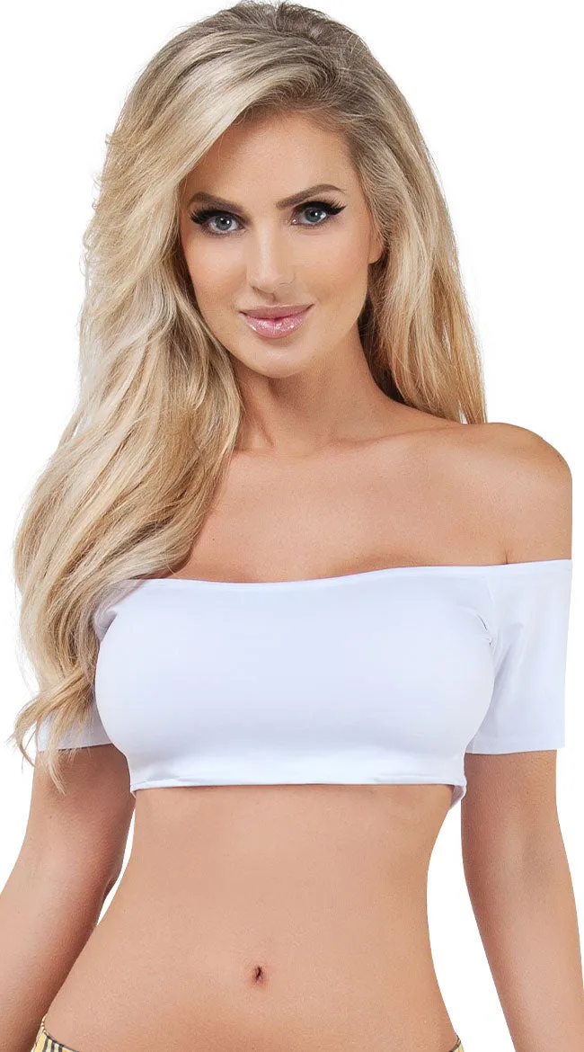Bare Shoulder Crop Top