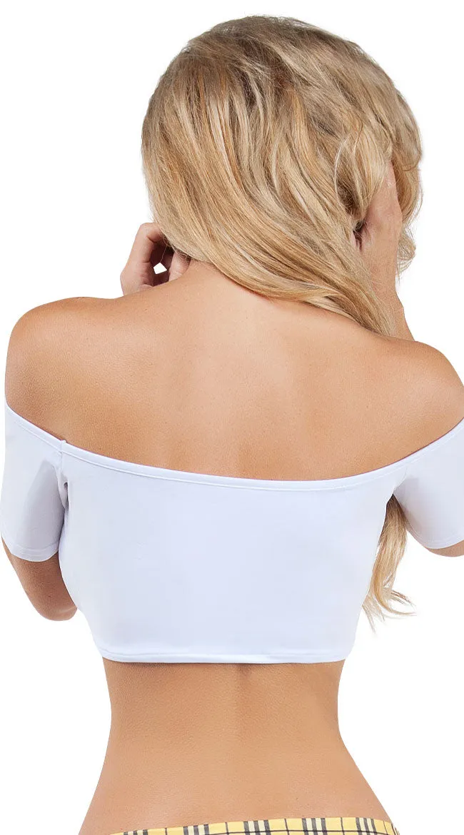 Bare Shoulder Crop Top