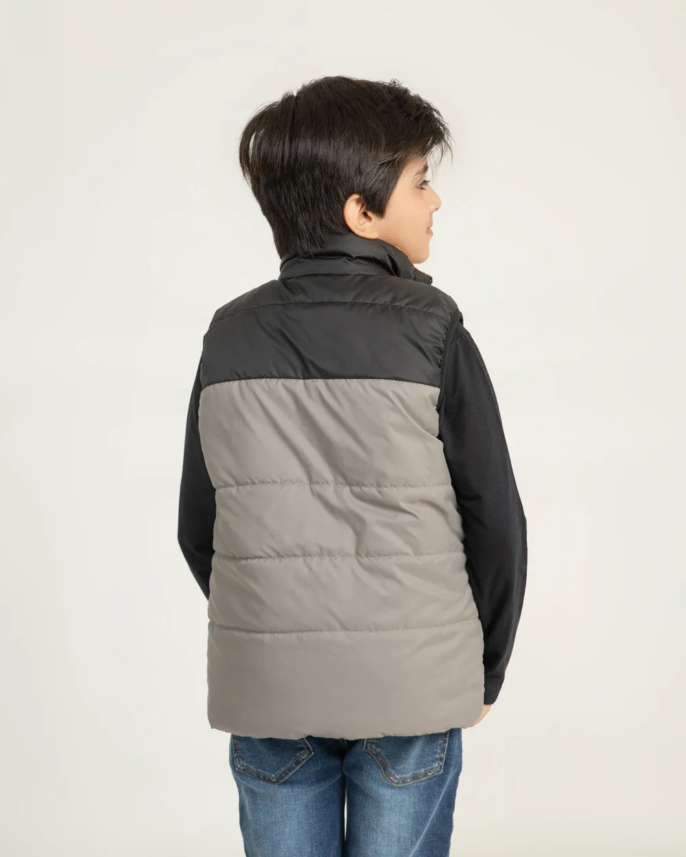 Boy's S/L Revesible Puffer Jacket