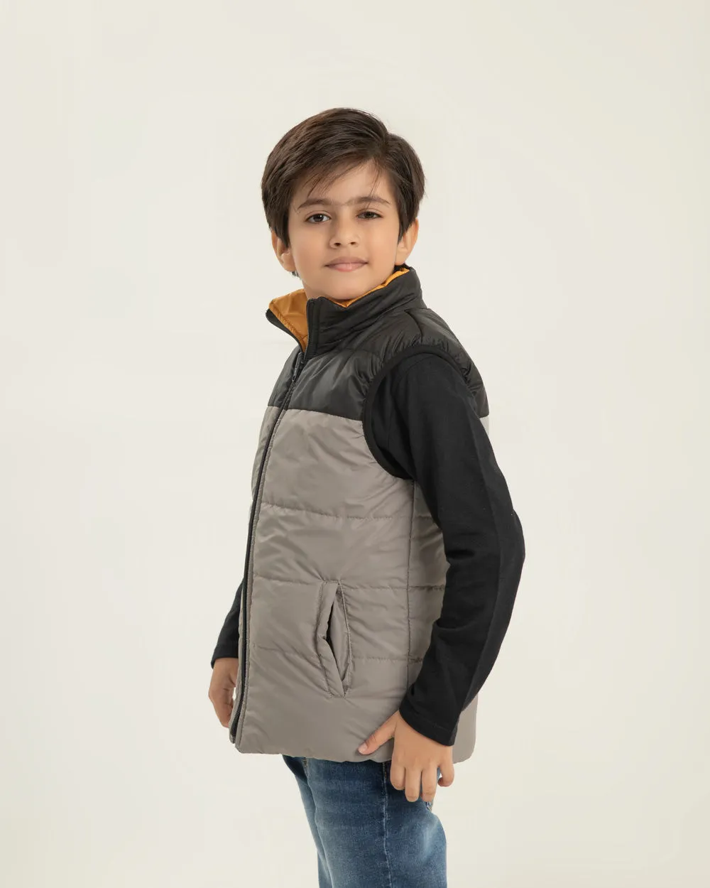 Boy's S/L Revesible Puffer Jacket
