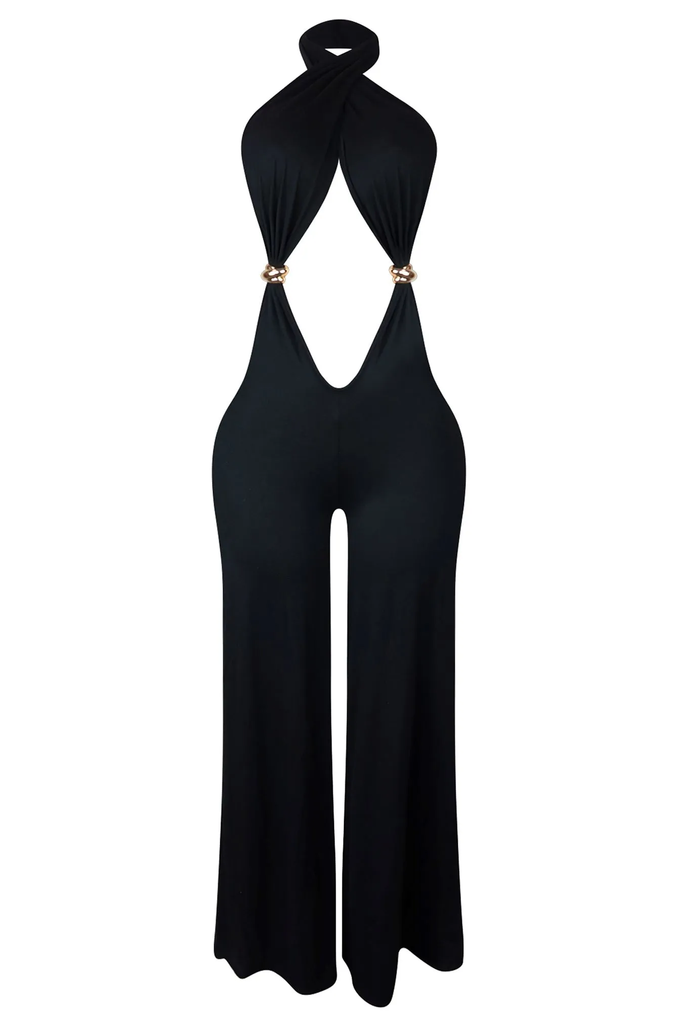 Versatile Cabana Halter Jumpsuit with Multiple Ways to Wear