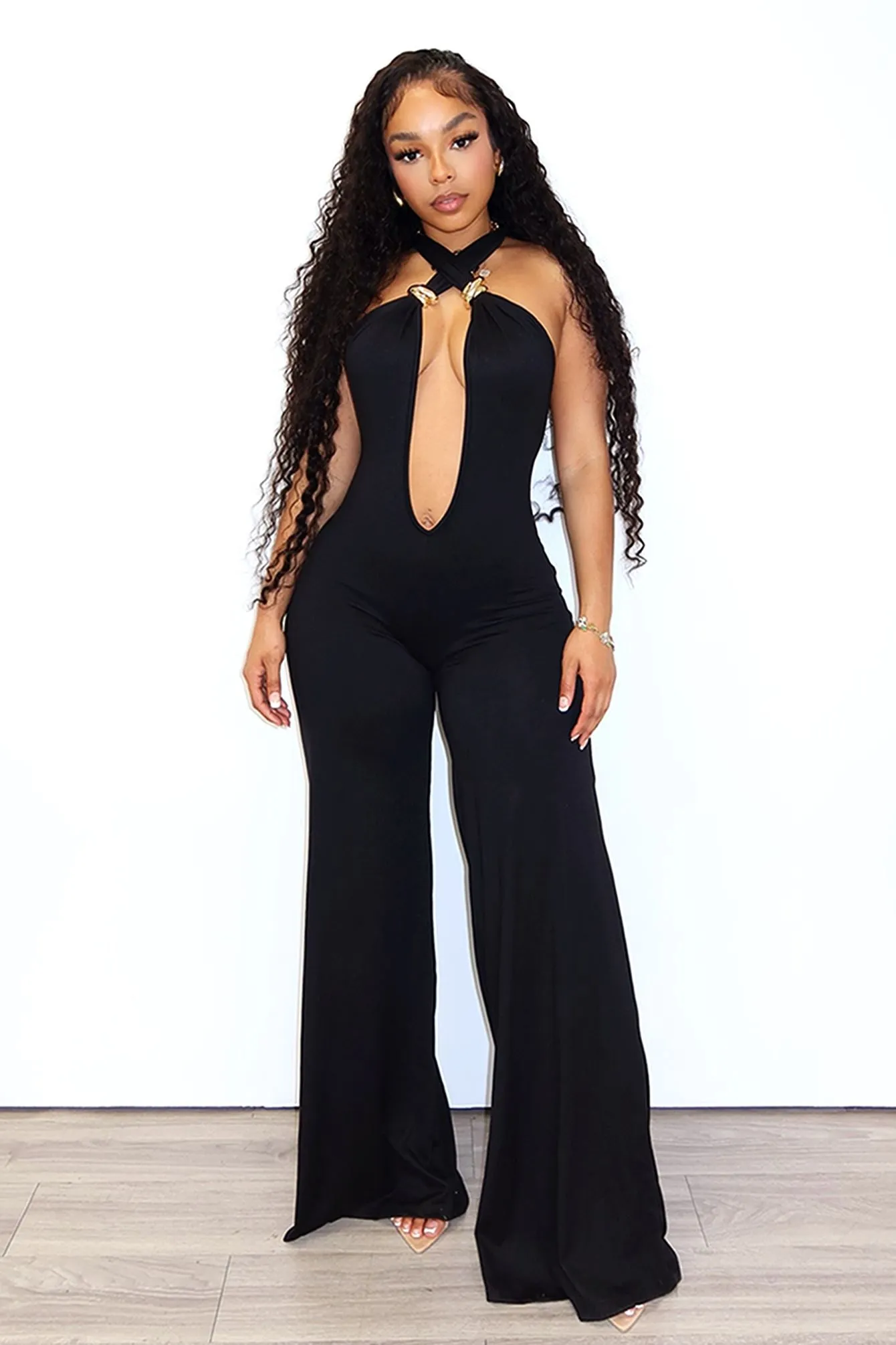 Versatile Cabana Halter Jumpsuit with Multiple Ways to Wear