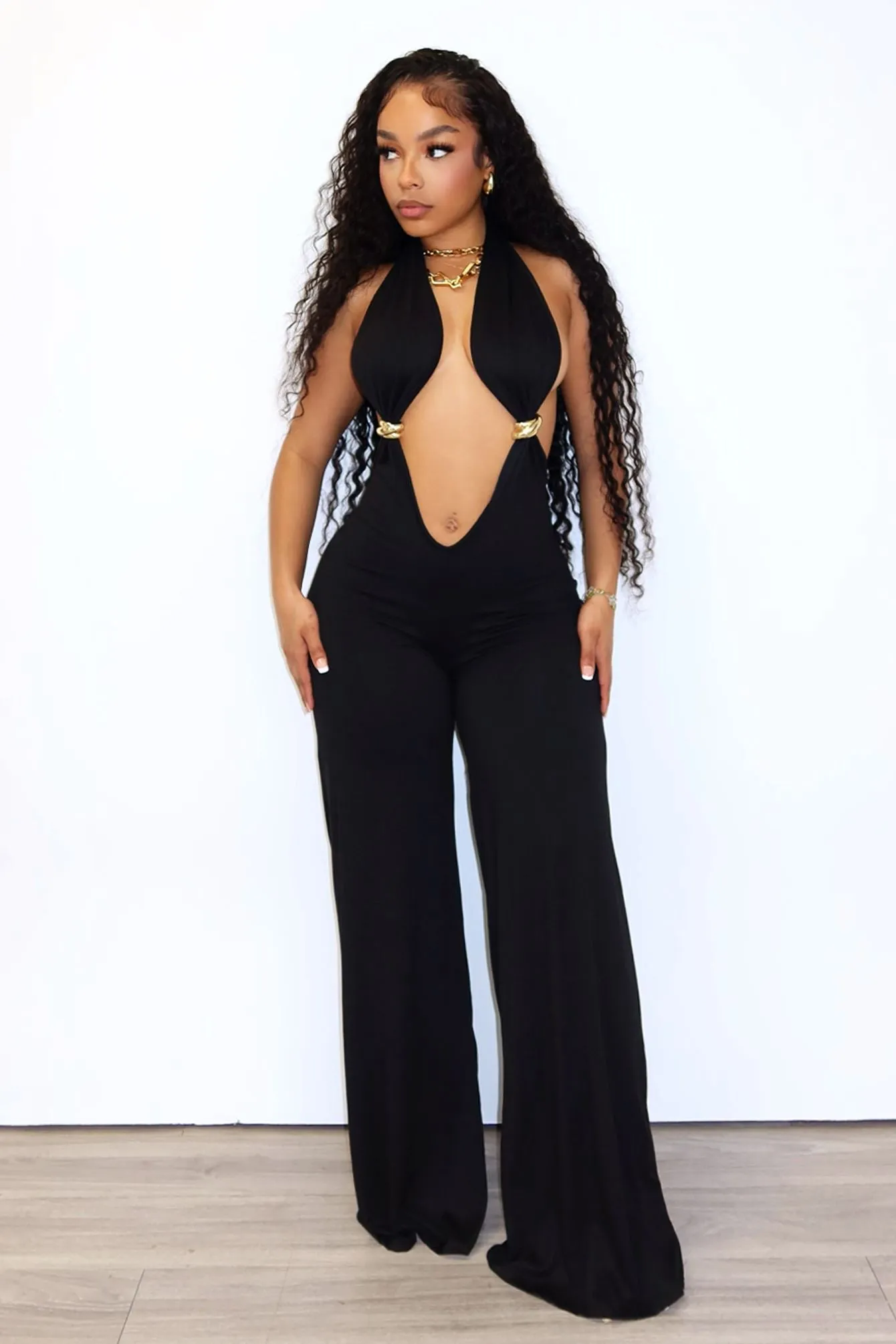 Versatile Cabana Halter Jumpsuit with Multiple Ways to Wear