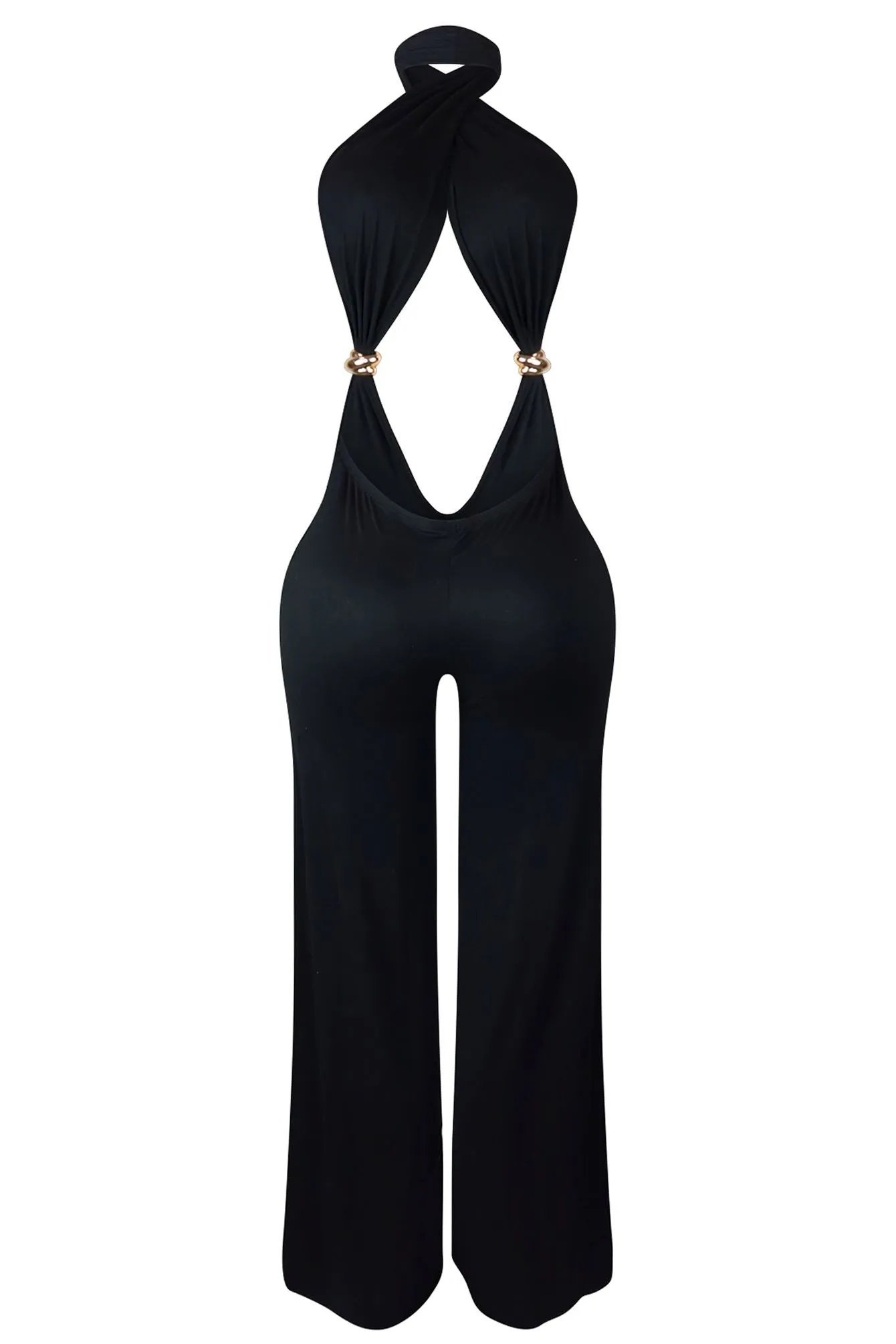 Versatile Cabana Halter Jumpsuit with Multiple Ways to Wear