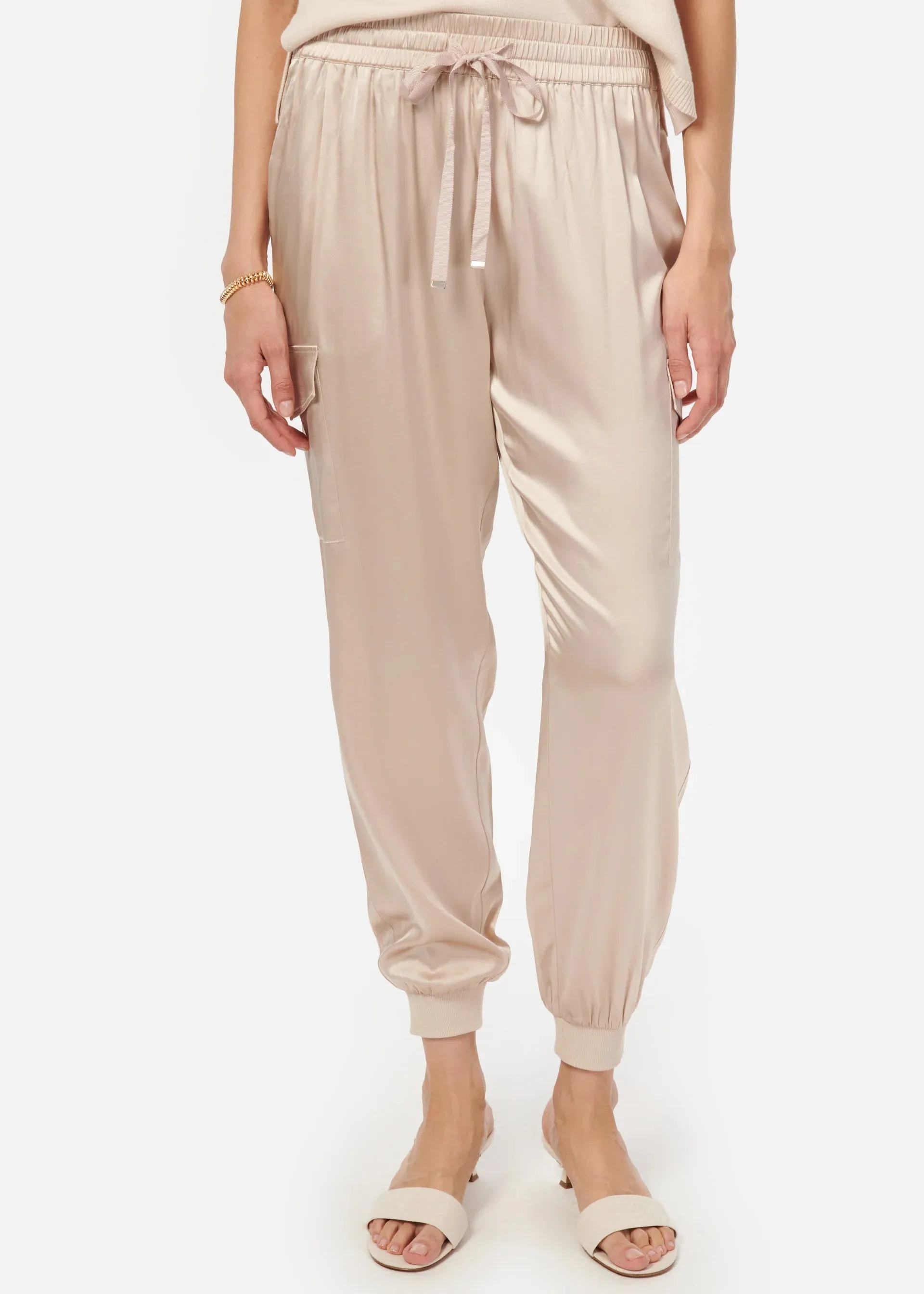Cacs2001 Silk Champagne Joggers