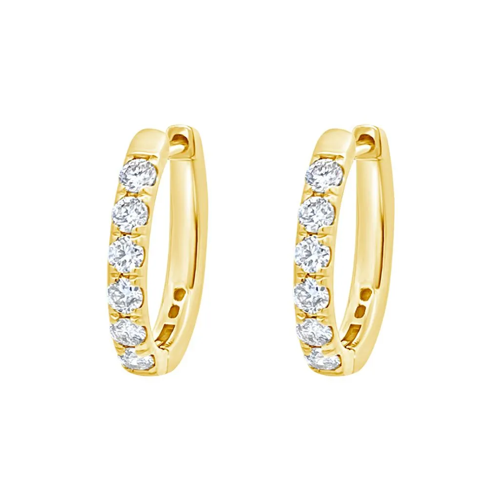 Clara by Martin Binder Oval Diamond Hoop Earrings (0.55 ct. tw.)
