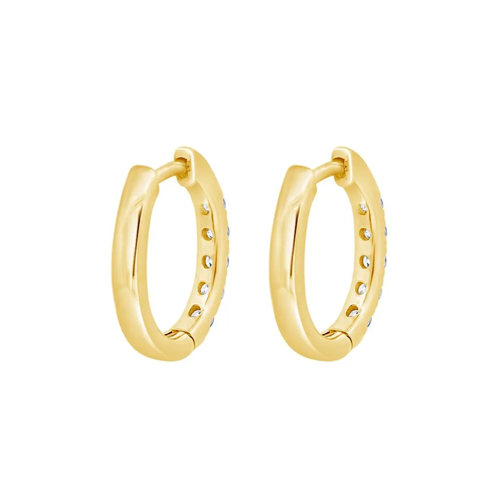 Clara by Martin Binder Oval Diamond Hoop Earrings (0.55 ct. tw.)
