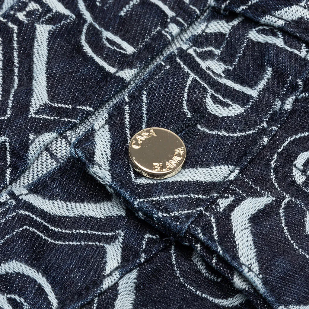 Monogram Classic Denim Straight Leg Jean - Indigo
