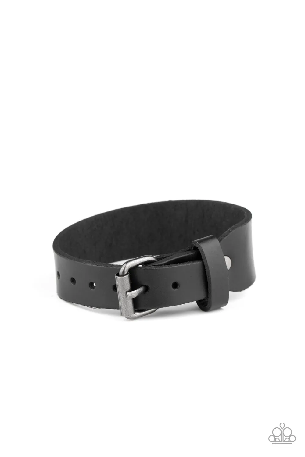 Tougher Than Leather - Black Paparazzi Bracelet